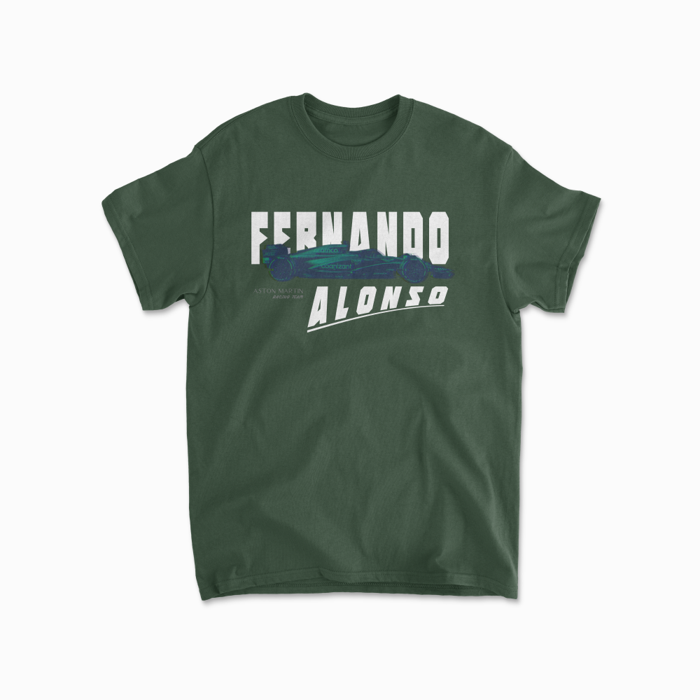 Alonso Tshirt Formula Racing Tee Spanish Driver Legend F1 Gift Racing Inspired Shirt Aesthetic Racing Clothing Unisex Cotton Tee