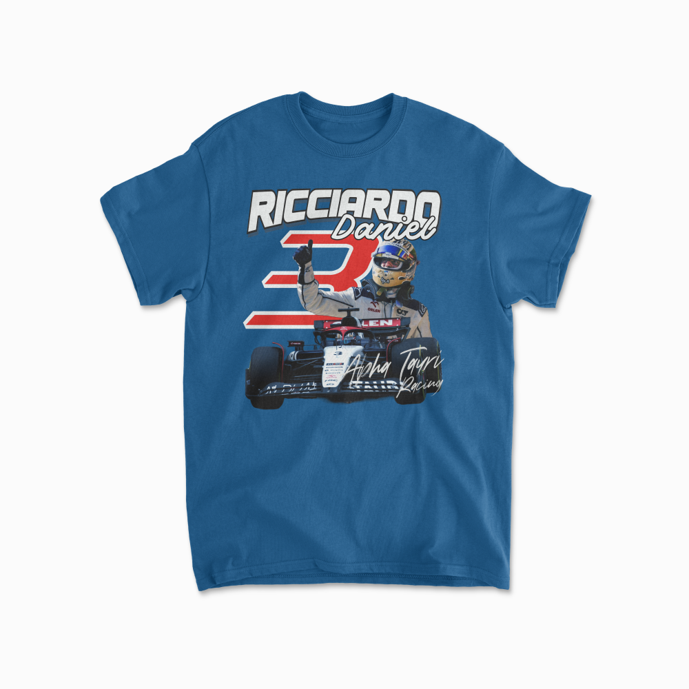 Ricciardo T-Shirt Formula Race Shirt Ricciardo Fan F1 Gift Racing RIC3 Inspired Clothing Aesthetic Racing Cotton Tee