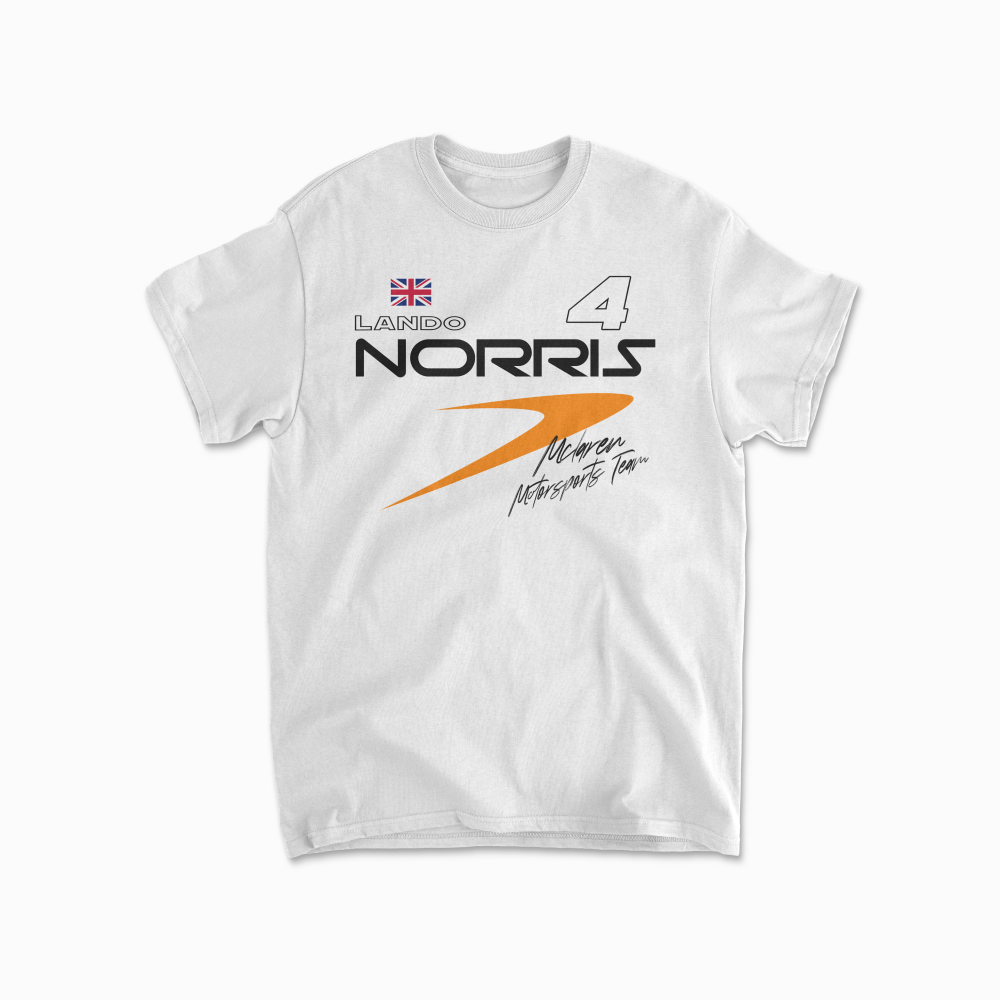 Norris T-Shirt Formula Racing Tee F1 Fan Gift Racing British F1 Race Driver Inspired Tshirt Aesthetic Racing Tee Unisex Cotton Tee