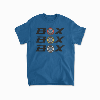 BOX BOX BOX Shirt - Formula Race Tshirt - F1 Merch -  Pit Lane - F1 Gift - Unisex Heavy Cotton Tee