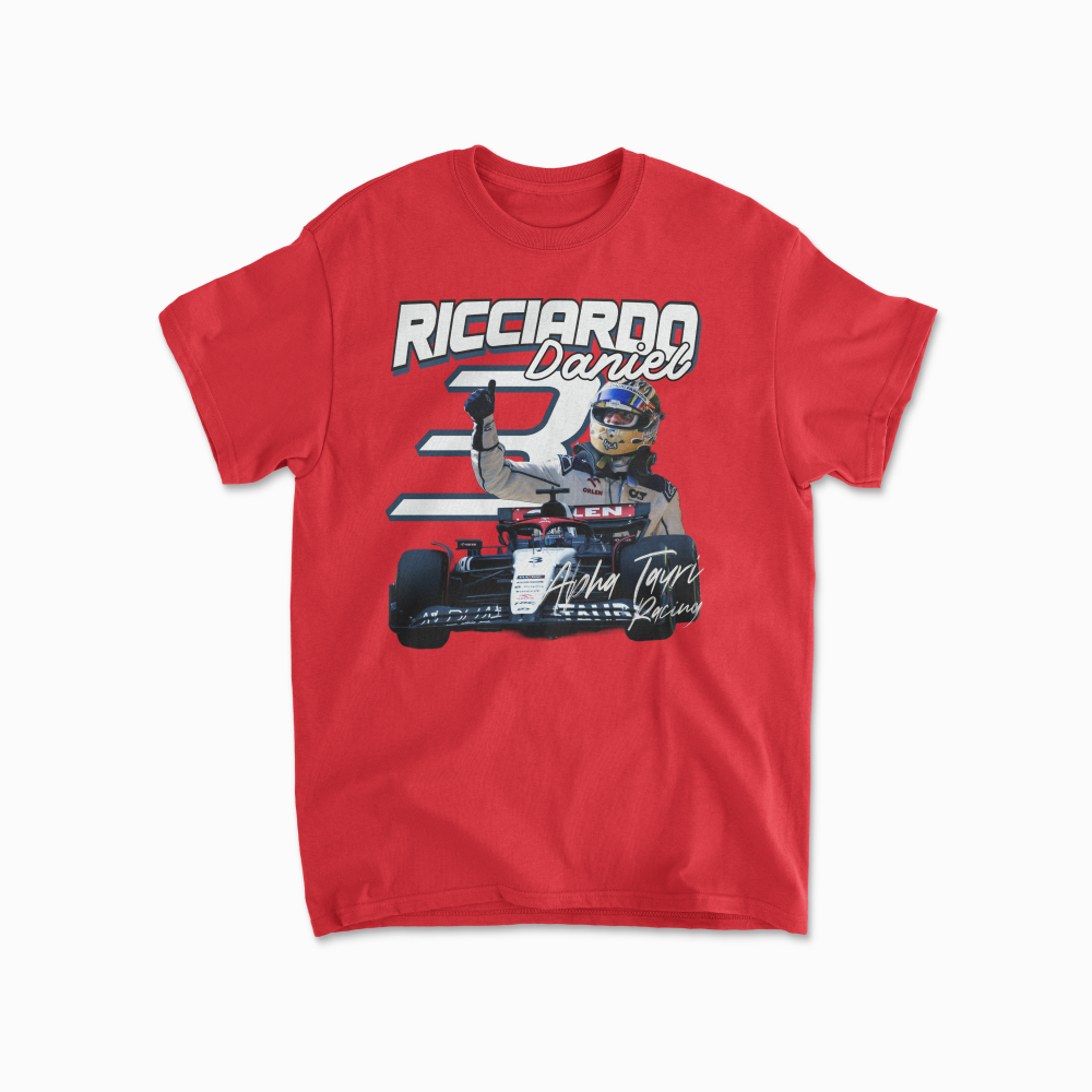 Ricciardo T-Shirt Formula Race Shirt Ricciardo Fan F1 Gift Racing RIC3 Inspired Clothing Aesthetic Racing Cotton Tee