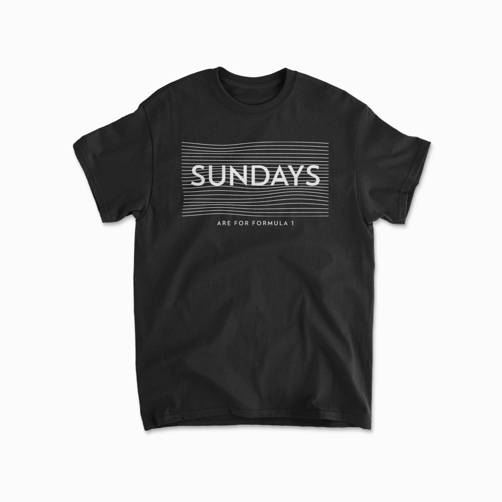 Sundays Are For F1 TShirt Formula Race Tee F1 Gift Racing Inspired Clothing GP Shirt Aesthetic Racing Cotton TShirt