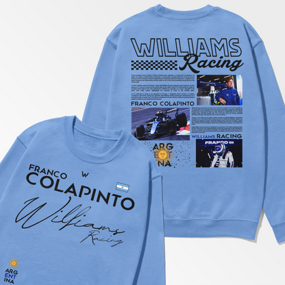 Franco Colapinto Inspired Swearshirt | Williams Racing Formula 1 Shirt | F1 Gift