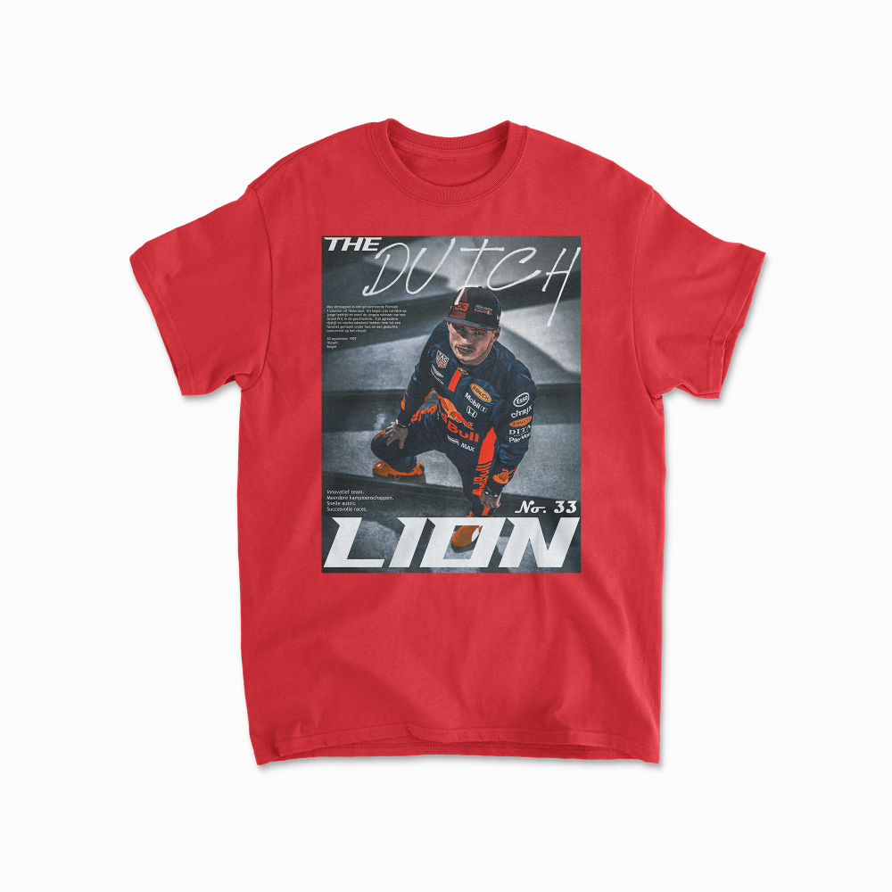 Max Verstappen The Dutch Lion Redbull F1 T-Shirt