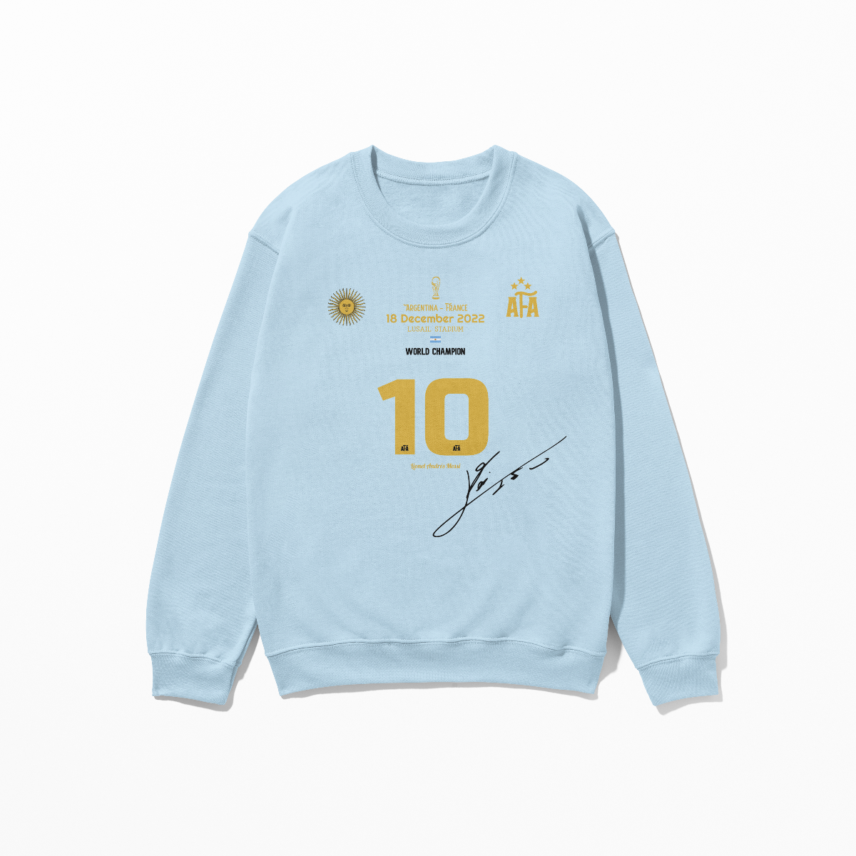 World Cup Argentina Lionel 10 Sweatshirt National Soccer Team Shirt Vamos Argentina Sweater Buenos Aires Unisex Crewneck Sweatshirt