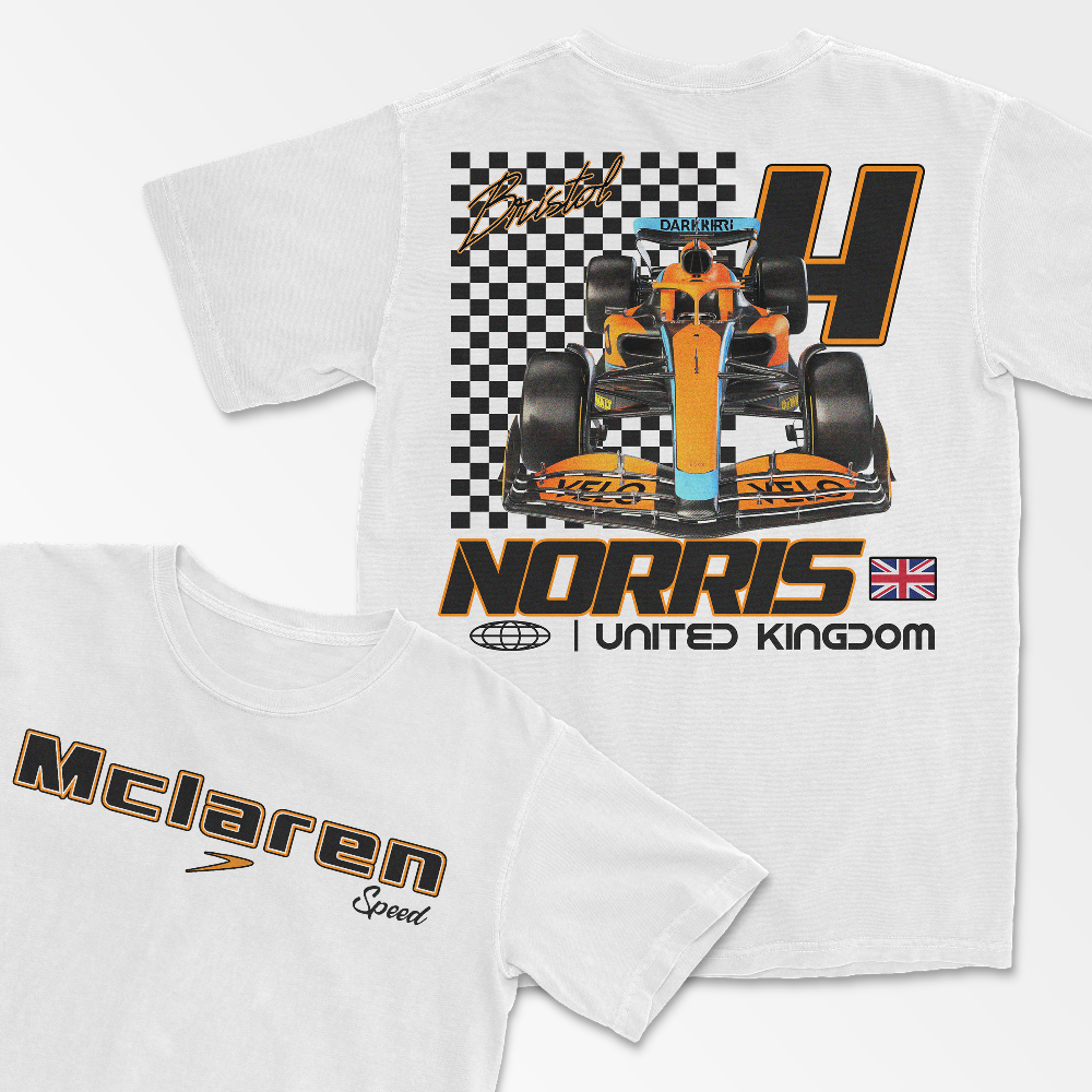 Norris Tshirt Formula Racing Tee F1 Fan Gift Racing Driver Lando Inspired Tshirt Aesthetic Racing Tee Unisex Garment-Dyed T-shirt