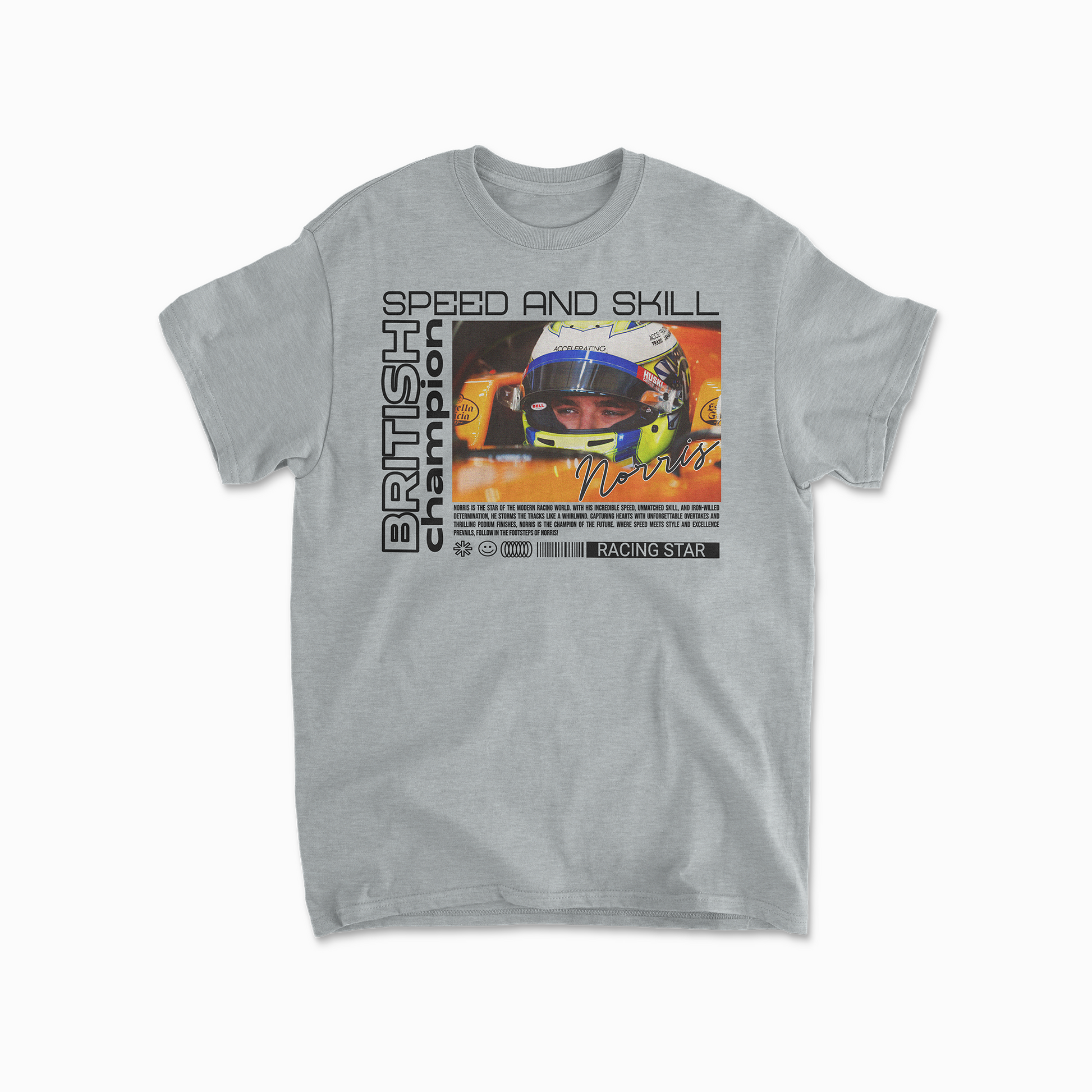 Lando Norris Inspired Formula 1 Racing T-Shirt