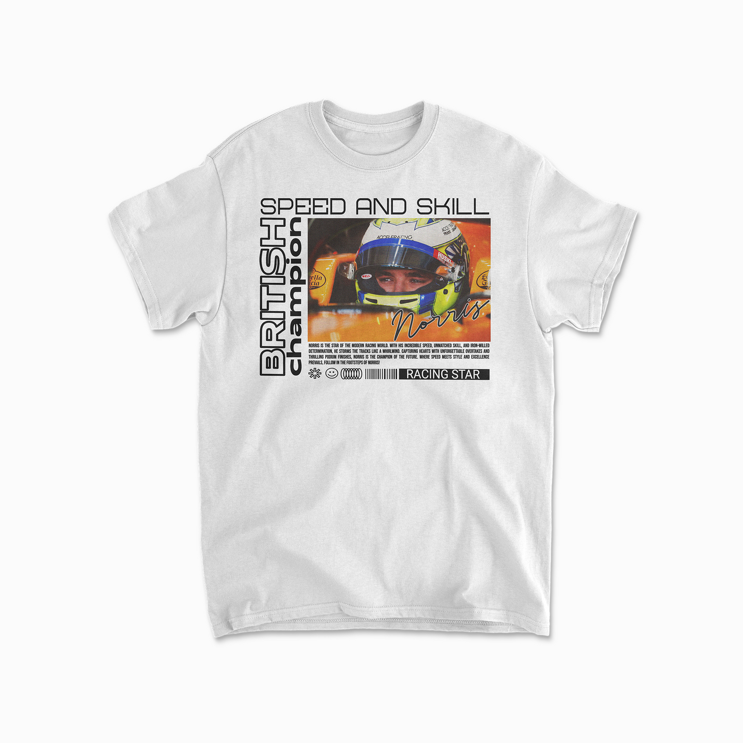 Lando Norris Inspired Formula 1 Racing T-Shirt