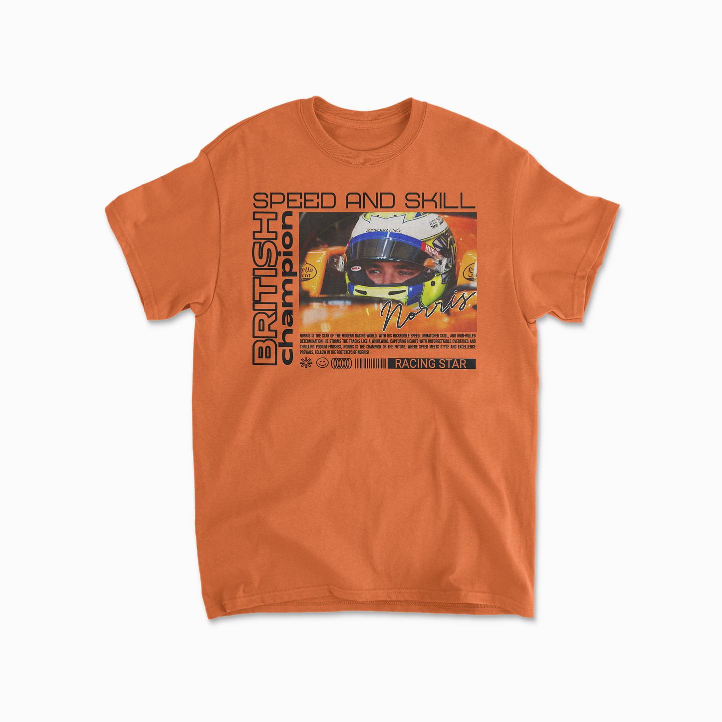 Lando Norris Inspired Formula 1 Racing T-Shirt